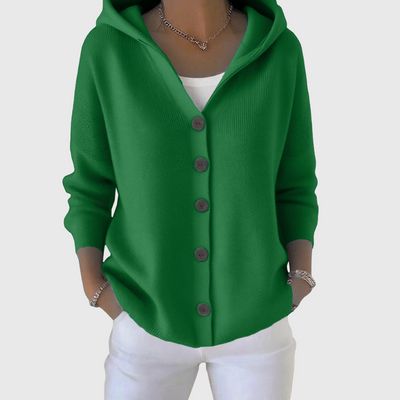 Nolwenn | Soft Knit Cardigan with Hood