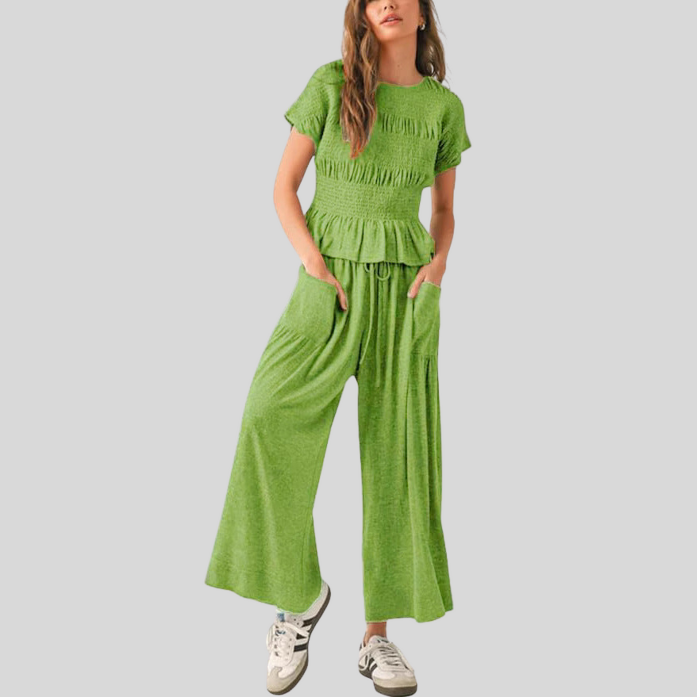 HEATH™ - Casual Top and Wide-Leg Pants Lounge Set