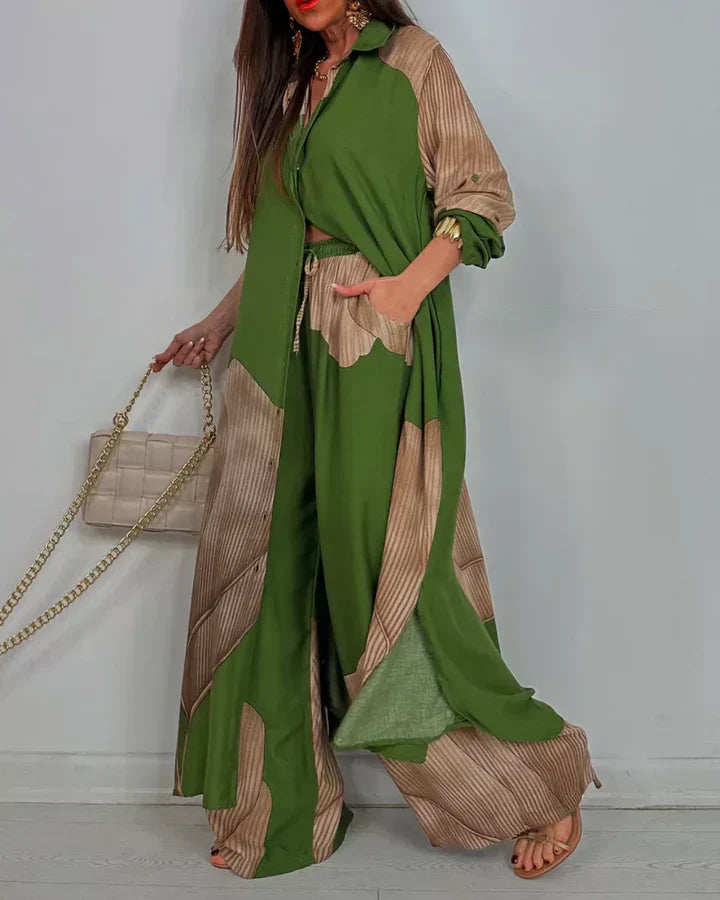 Esther™ – Effortless Artistic Blouse & Trousers Set