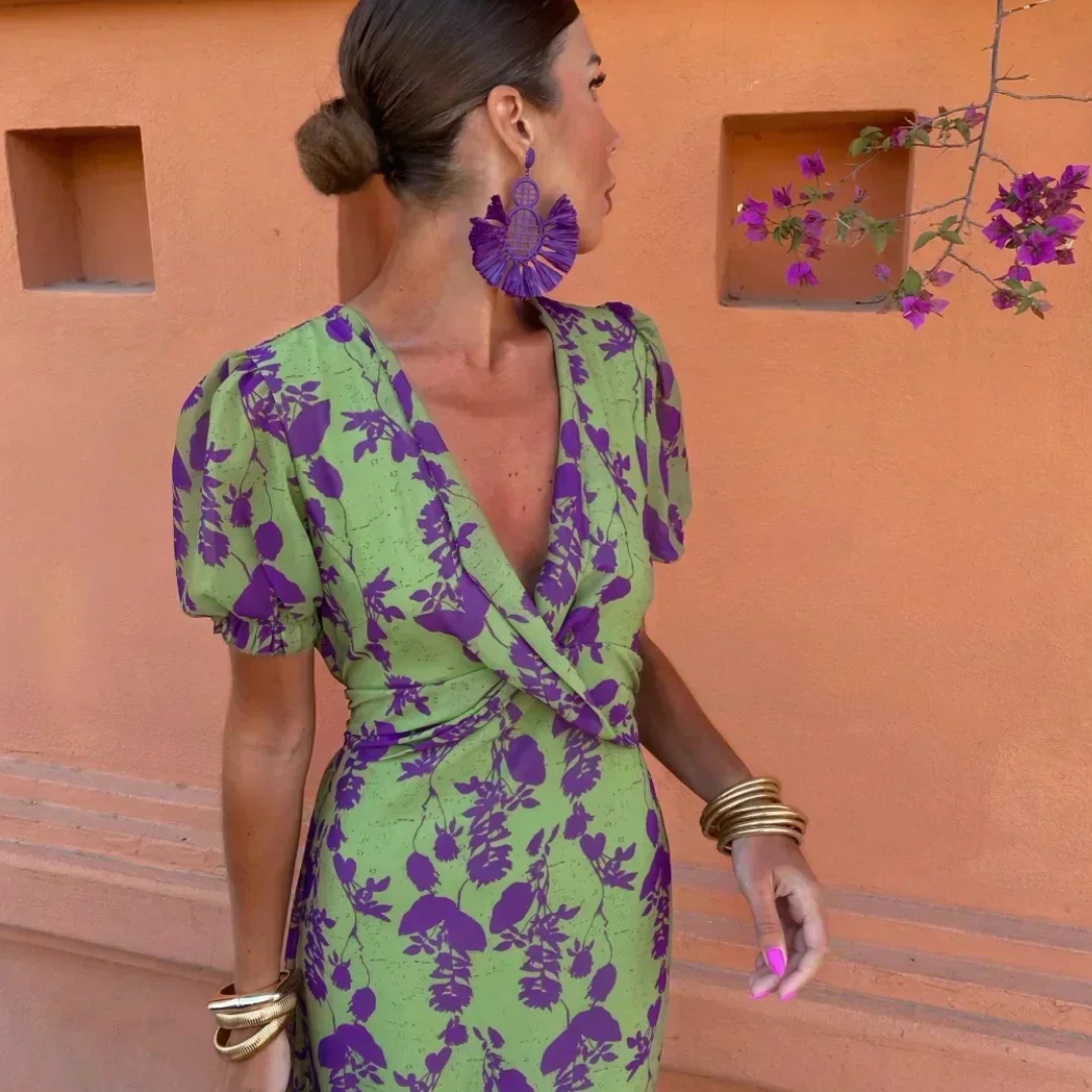 Wendy™ – Elegant Midi Dress in Soft Tencel Blend