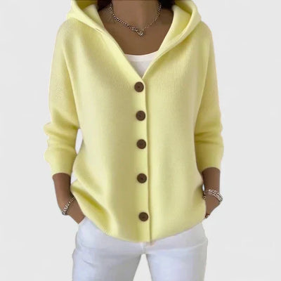 Nolwenn | Soft Knit Cardigan with Hood
