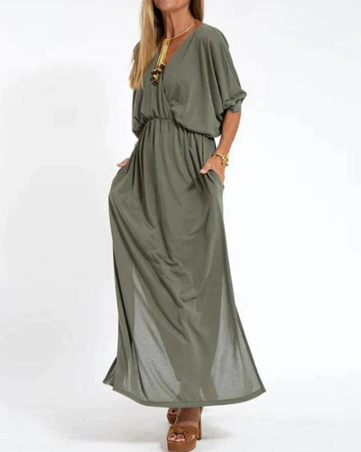 Leni™ – Vintage-Inspired Flowy Maxi Dress