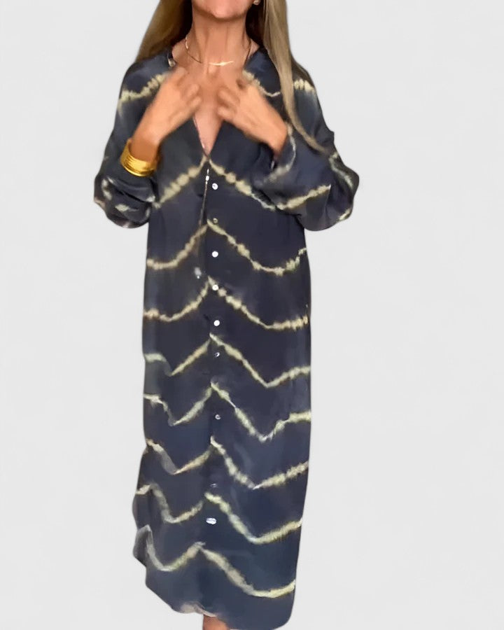 Susan™ | Elegant Boho Striped Maxi Dress