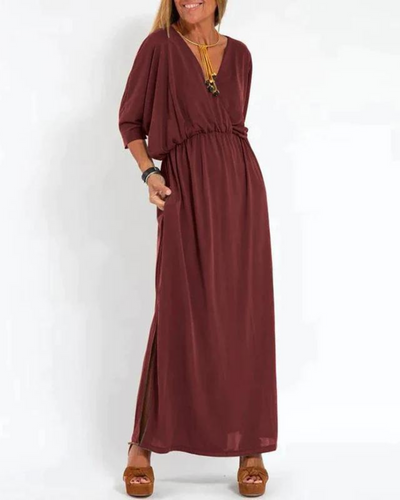 Leni™ – Vintage-Inspired Flowy Maxi Dress