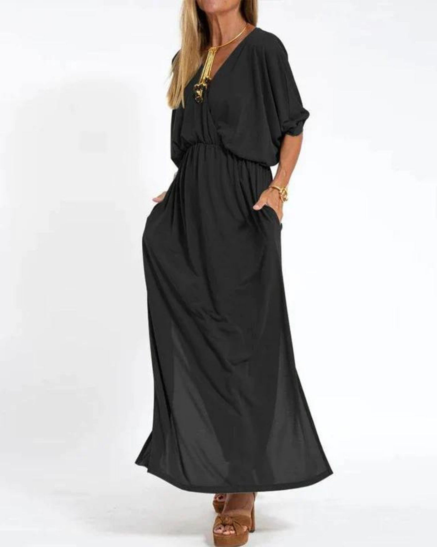 Leni™ – Vintage-Inspired Flowy Maxi Dress