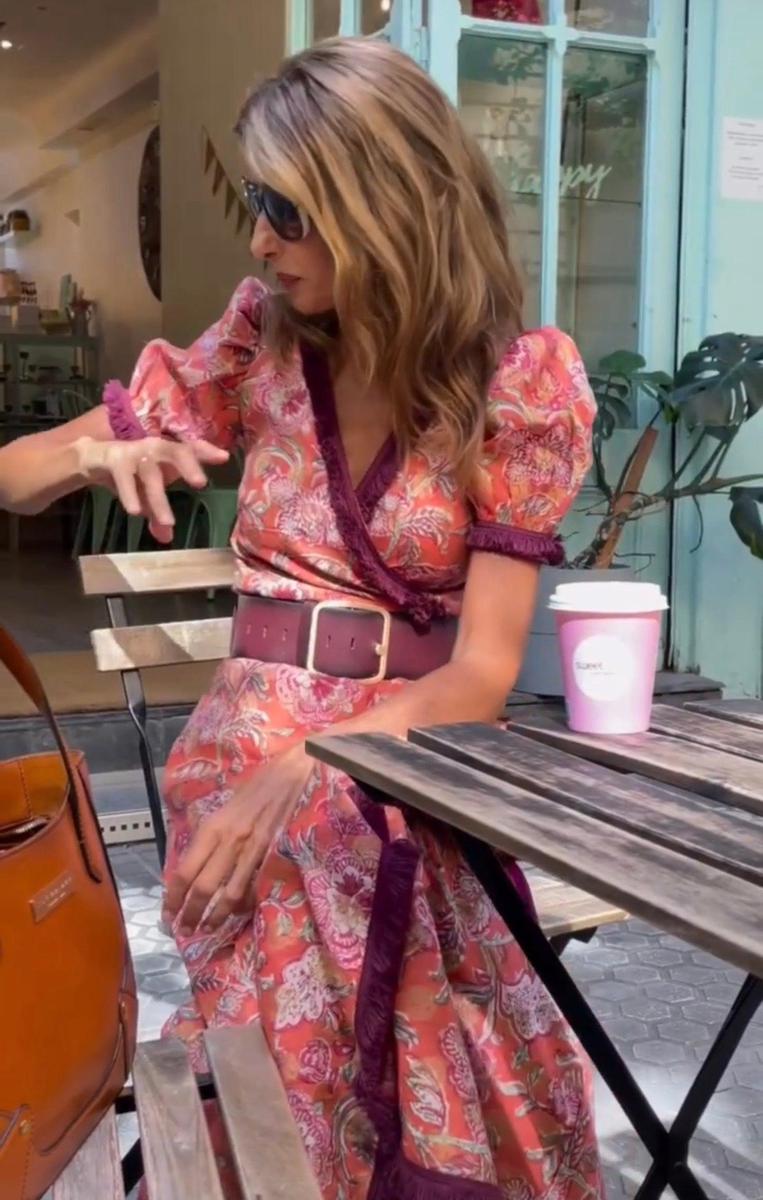 Maeve™ – Elegant Rose Maxi Dress with Soft Feminine Charm