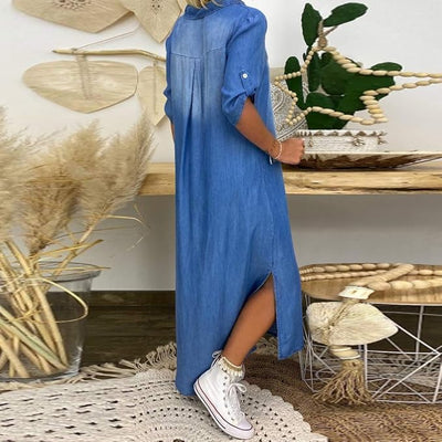Allison™ – Relaxed V-Neck Summer Tunic Dress