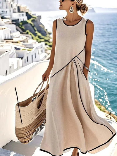 Minatella™ – Effortless Sleeveless Flared Dress for Everyday Elegance