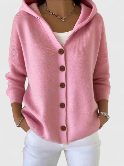 Nolwenn | Soft Knit Cardigan with Hood