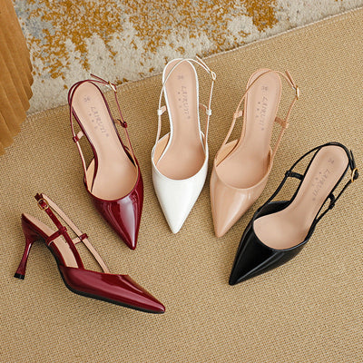 ZURI™ - Elegant Pointed Toe Adjustable Strap Stiletto
