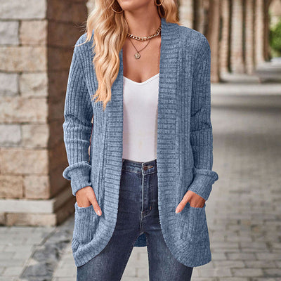 LUCILLE™ - Cozy Lightweight Long-Sleeve Open Front Cardigan