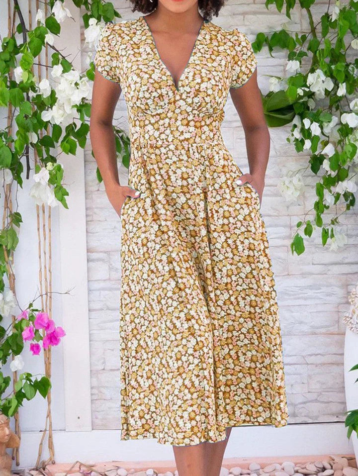 Selena - Lightweight Midi Dress With Pockets