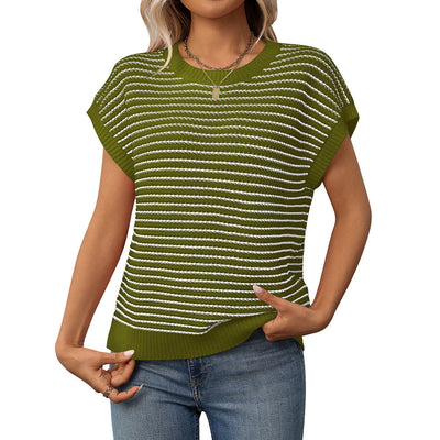 DAFROSA™ – Casual Striped Round-Neck Sweater