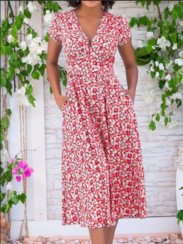 Selena - Lightweight Midi Dress With Pockets