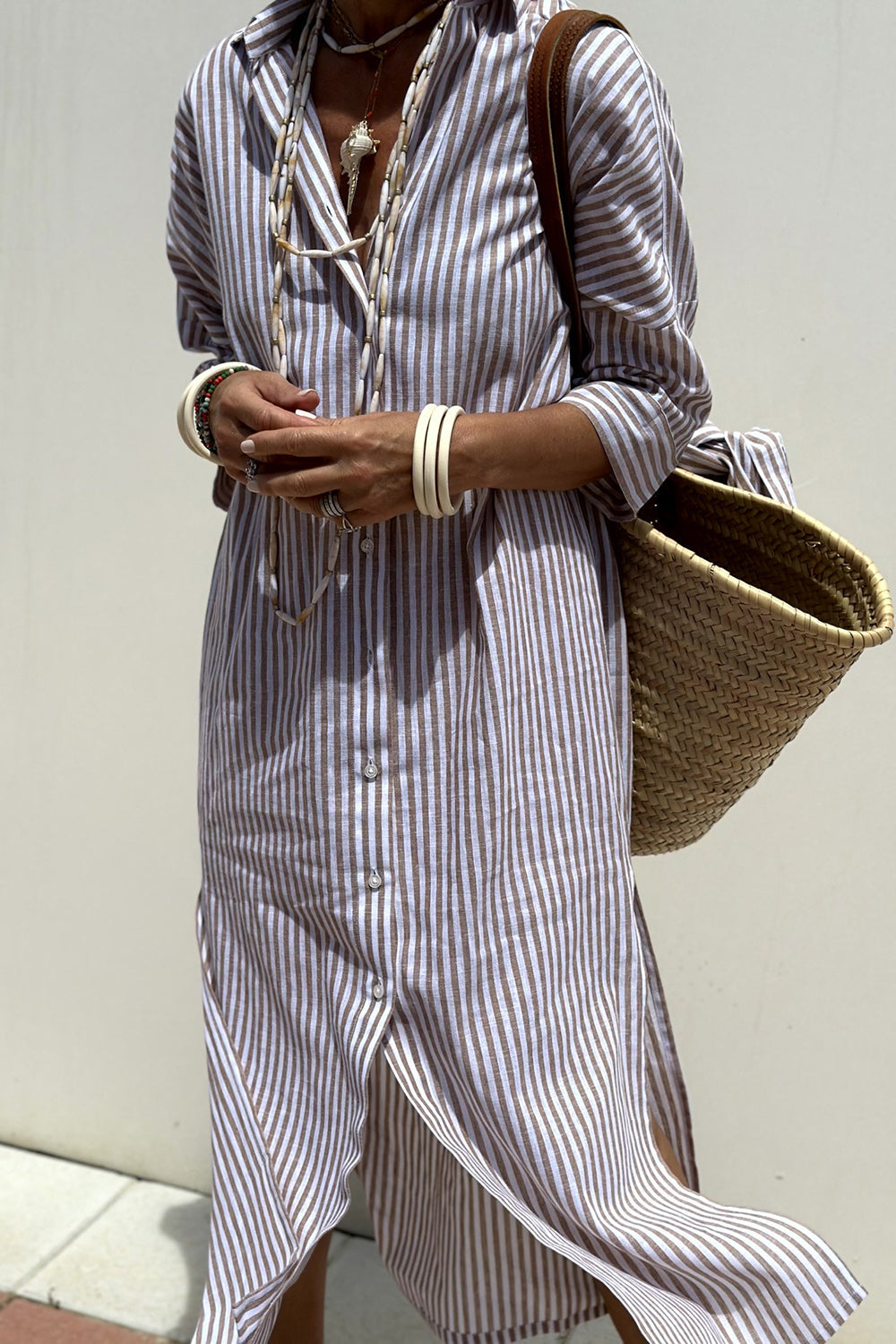 Lauren – Striped Everyday Shirt Dress