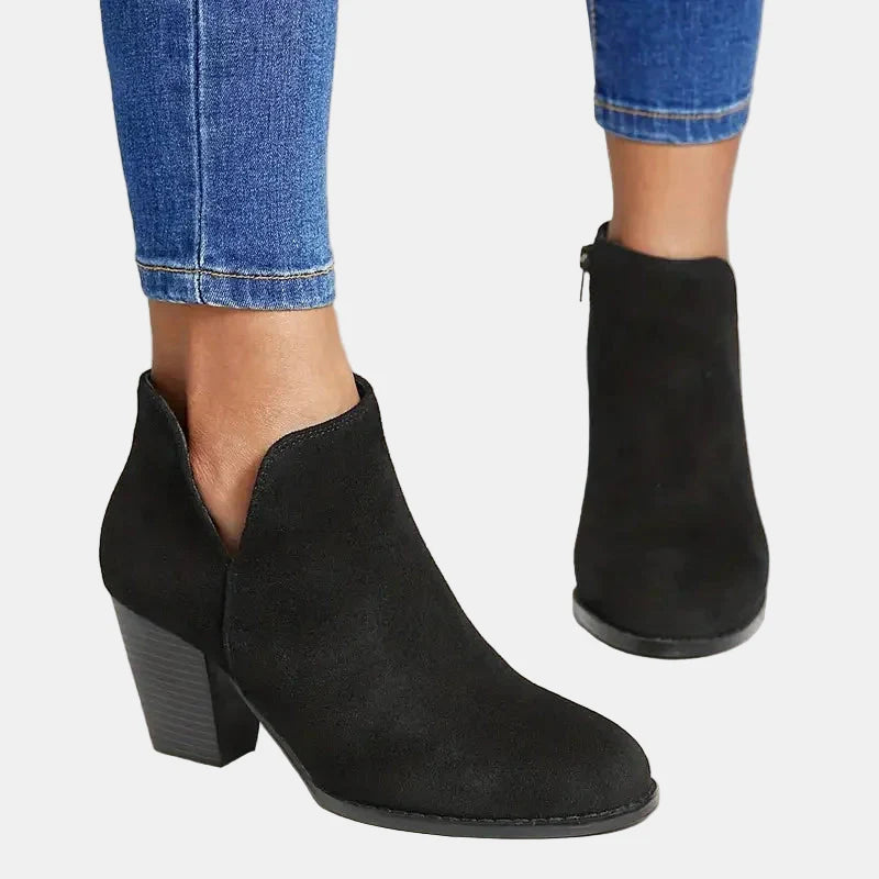 Hailey | Block Heel Ankle Boots