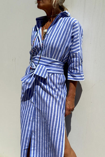 Lauren – Striped Everyday Shirt Dress