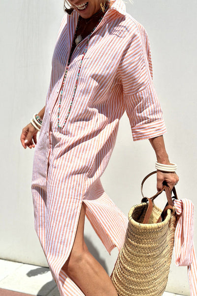 Lauren – Striped Everyday Shirt Dress