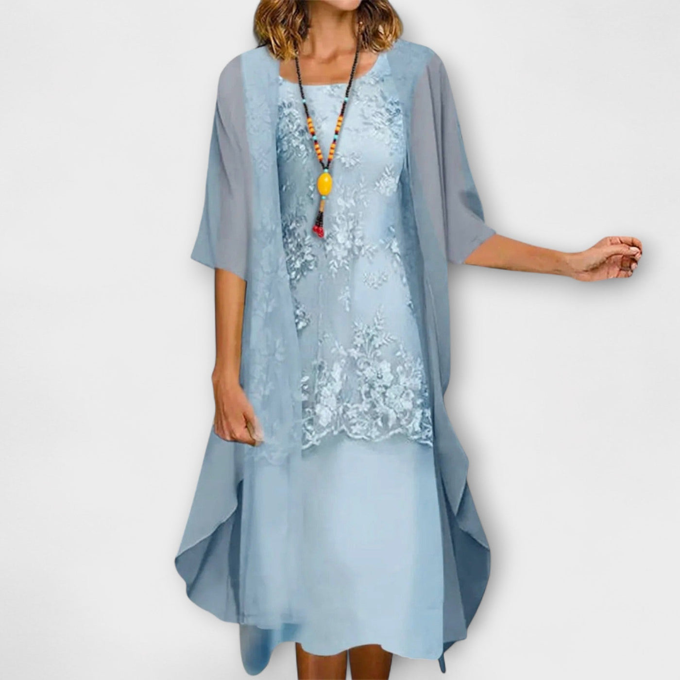 Lynne™ – Timeless Smocked Elegance Dress